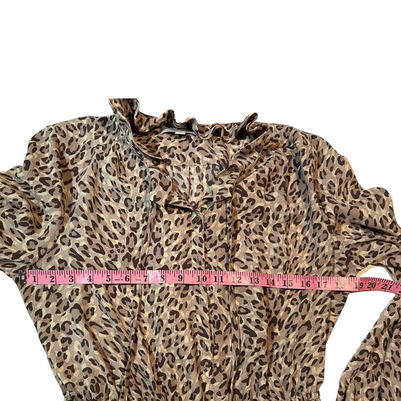Loft Cheetah Print Dress (missing tie belt) Size 12 - Picture 11 of 16